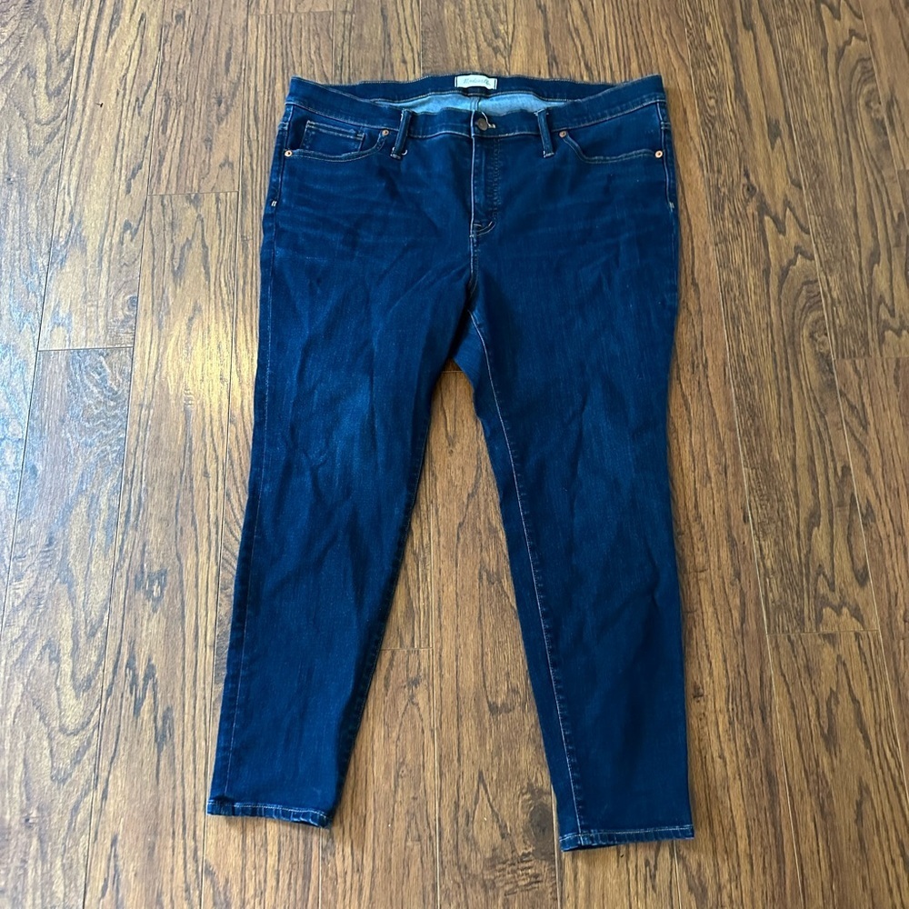 Madewell Blue Ankle Cropped Jeans Classic Denim